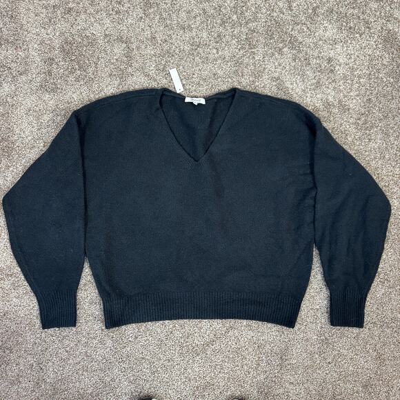 Madewell V-Neck Cozy Cotton Wool Wedge Sweater NWT Size Medium Puff Sleeve $78 - Picture 11 of 11
